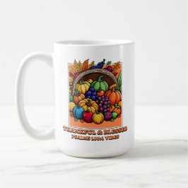 感謝と賛美- Psalms 100:4 Vibes コーヒーマグカップ