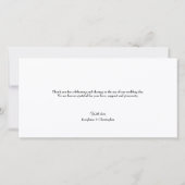 感謝に満ちたラスティックウェディング　フォトコラージュ（横向き） サンキューカード (裏面)