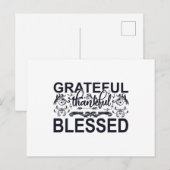 感謝に満ちた幸せ ポストカード (正面/裏面)