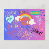 感謝に満ちた心 ポストカード (正面)