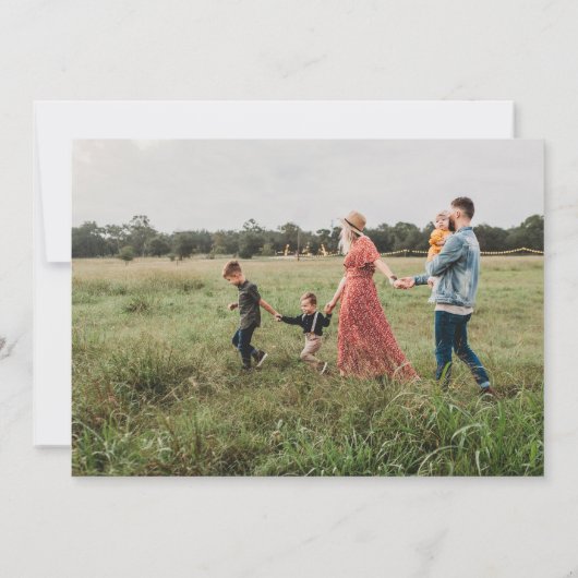 感謝に満ちた感謝祭の休日 招待状 (裏面)