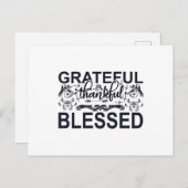 感謝に満ちた祝福 ポストカード (正面/裏面)