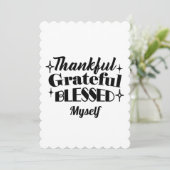 感謝に満ちた、恵まれた、幸せなスパークリング感謝祭 シーズンカード (スタンド正面)