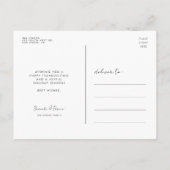 感謝に満ちた 感謝すべき 祝福された 感謝祭の写真 ポストカード (裏面)