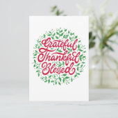 感謝に満ちている 謝意に満ちている 幸せな カード (スタンド正面)