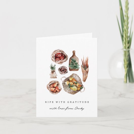 「感謝に満ちて」ファーマーズマーケット サンキューカード (正面)