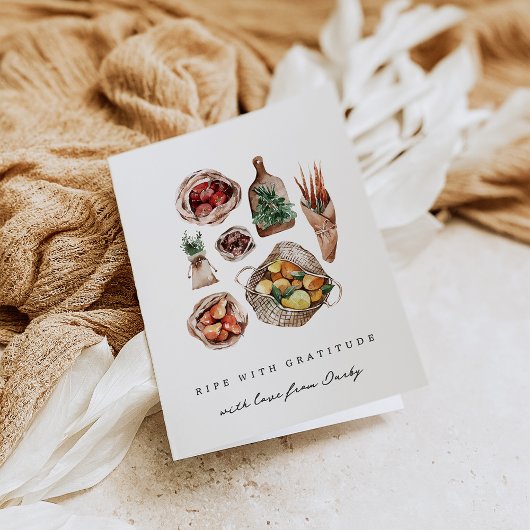 「感謝に満ちて」ファーマーズマーケット サンキューカード