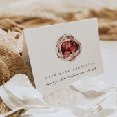 「感謝に満ちて」ファーマーズマーケット ブライダルシャワー サンキューカード