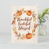 感謝に満ちて　恵みに満ちて　秋 招待状 (スタンド正面)