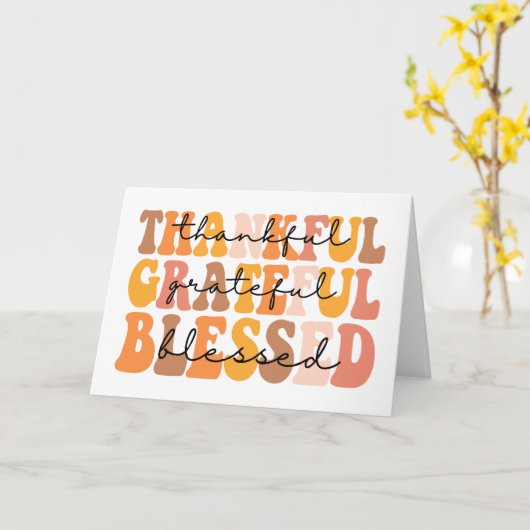 感謝に満ちる 感謝する 祝福された カード (黄色い花)