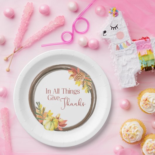 感謝に紙皿を与えて下さい ペーパープレート (パーティー)