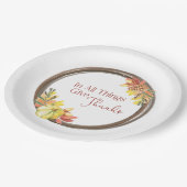 感謝に紙皿を与えて下さい ペーパープレート (アングル)