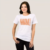 感謝のおばあちゃんギニナミミおばあちゃん トライブレンドＴシャツ (正面全面)