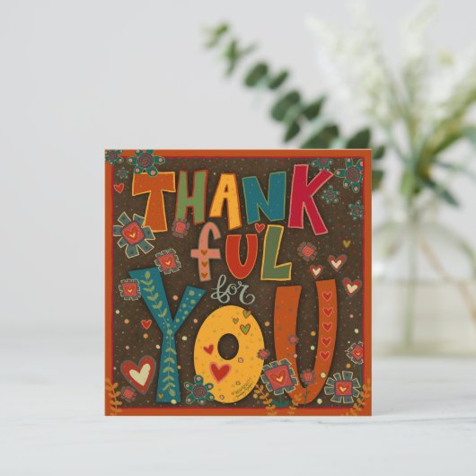 感謝のおもしろいフォークカラフルインスピレーション (スタンド正面)