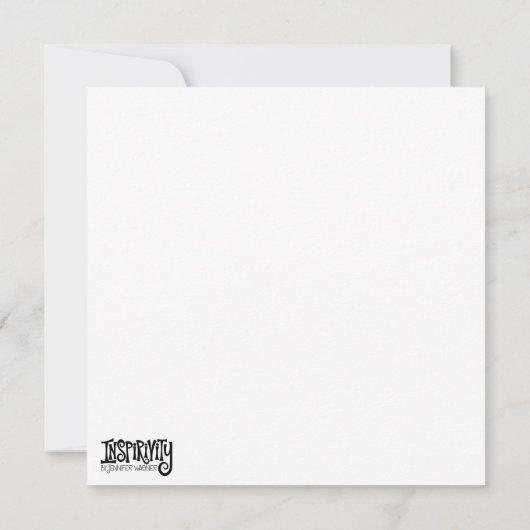 感謝のおもしろいフォークカラフルインスピレーション (裏面)