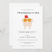 感謝のおもしろい招待状とトルコ 招待状 (正面/裏面)