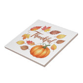 感謝のかぼちゃと紅葉 タイル (側面)