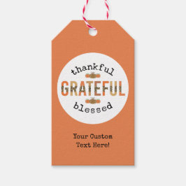 感謝のかわいい賛美秋感謝祭 ギフトタグ