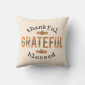 感謝のかわいい賛美秋感謝祭 クッション (裏面)