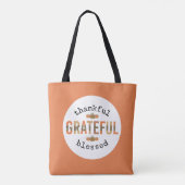 感謝のかわいい賛美秋感謝祭 トートバッグ (裏面)