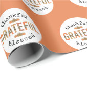 感謝のかわいい賛美秋感謝祭 ラッピングペーパー (ロールコーナー)