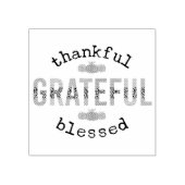 感謝のかわいい賛美秋感謝祭 ラバースタンプ (インプリント)