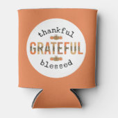 感謝のかわいい賛美秋感謝祭 缶クーラー (正面)