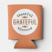 感謝のかわいい賛美秋感謝祭 缶クーラー (裏面)