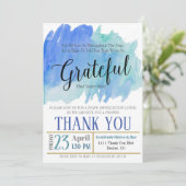 感謝のご招待、心からあなたに感謝 招待状 (スタンド正面)