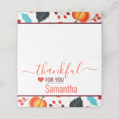 感謝のためにあなたフェスティバル感謝祭 プレイスカード (外部開封)