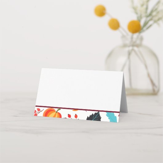 感謝のためにあなたフェスティバル感謝祭 プレイスカード (裏面)