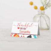 感謝のためにあなたフェスティバル感謝祭 プレイスカード (正面)