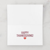 感謝のためにあなたフェスティバル感謝祭 プレイスカード (内部開封)