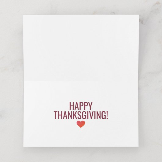 感謝のためにあなたフェスティバル感謝祭 プレイスカード (内部開封)