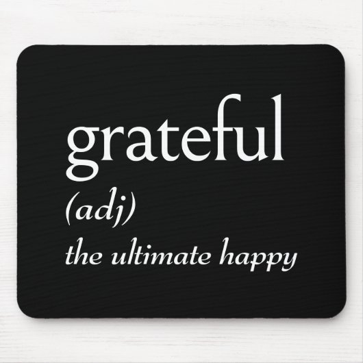 感謝のための辞書定義 マウスパッド (正面)