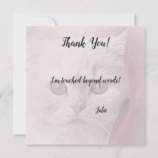 感謝のねこカード カード (裏面)