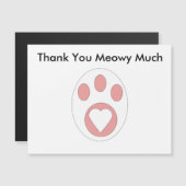 感謝のねこ肉球ハートキュートパーソナライズ (正面/裏面)