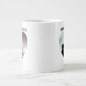 感謝のアグラデチダ二カ国語母の日ハート ジャンボコーヒーマグカップ (正面)