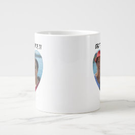 感謝のアグラデチダ二カ国語母の日ハート ジャンボコーヒーマグカップ