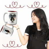 感謝のアグラデチダ二カ国語母の日ハート ツートーンマグカップ