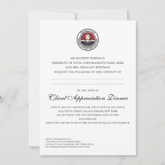 感謝のイベント 招待状 (正面)