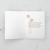 感謝のウェディングローズ サンキューカード (内部)