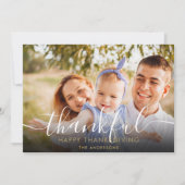 感謝のエレガント台本の写真Thanksgiving シーズンカード (正面)