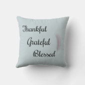 感謝のエンジェル賛美フェザーダスティブルー クッション (裏面)