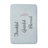 感謝のエンジェル賛美フェザーダスティブルー バスマット (正面縦)