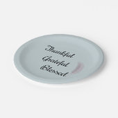 感謝のエンジェル賛美フェザー ペーパープレート (アングル)