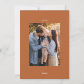 感謝のオレンジ2 Photo Thanksgiving シーズンカード (裏面)