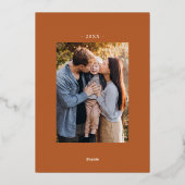 感謝のオレンジ2 Photo Thanksgiving 箔シーズンカード (裏面)