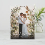 感謝のオーバーレイ写真を超え感謝していたあなた サンキューカード (スタンド正面)