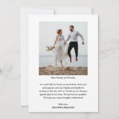 感謝のオーバーレイ写真を超え感謝していたあなた サンキューカード (裏面)